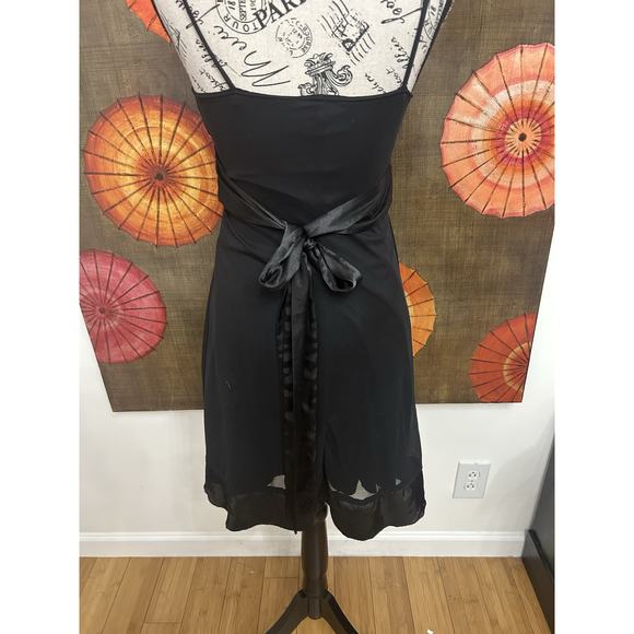 City Triangles Ruched Bodice Lined Sheer Sequin Dress Y2K Party Wear Glam Sz S - Picture 3 of 6